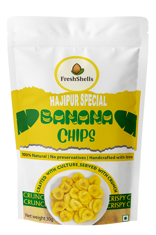 FRESHSHELLS - MASALA BANANA CHIPS 30G